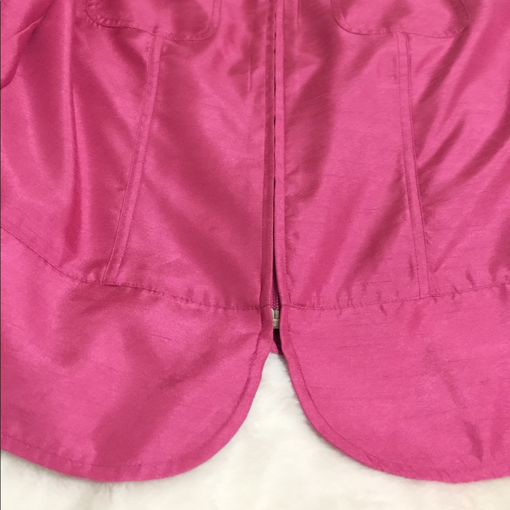 Women’s Pink Zip Up Fancy Sporty Jacket & Pink Top - Picture 7 of 8